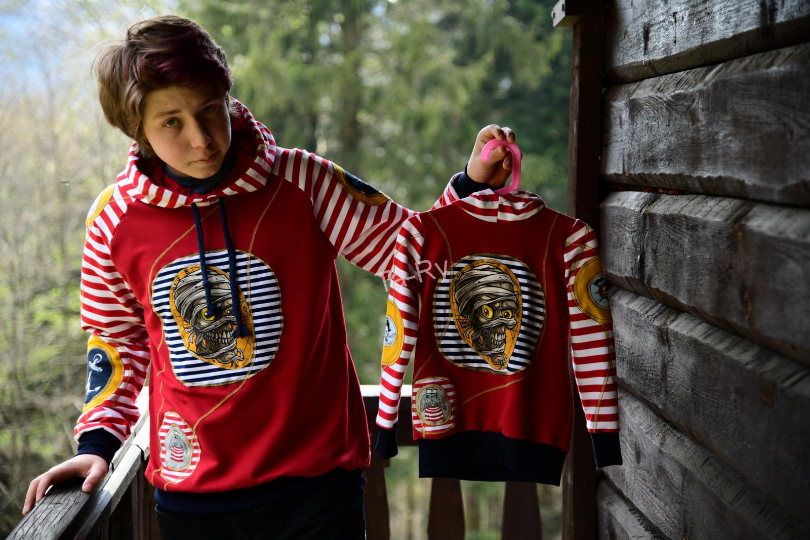 Origo mikinka pirátská pro kluky i holky...