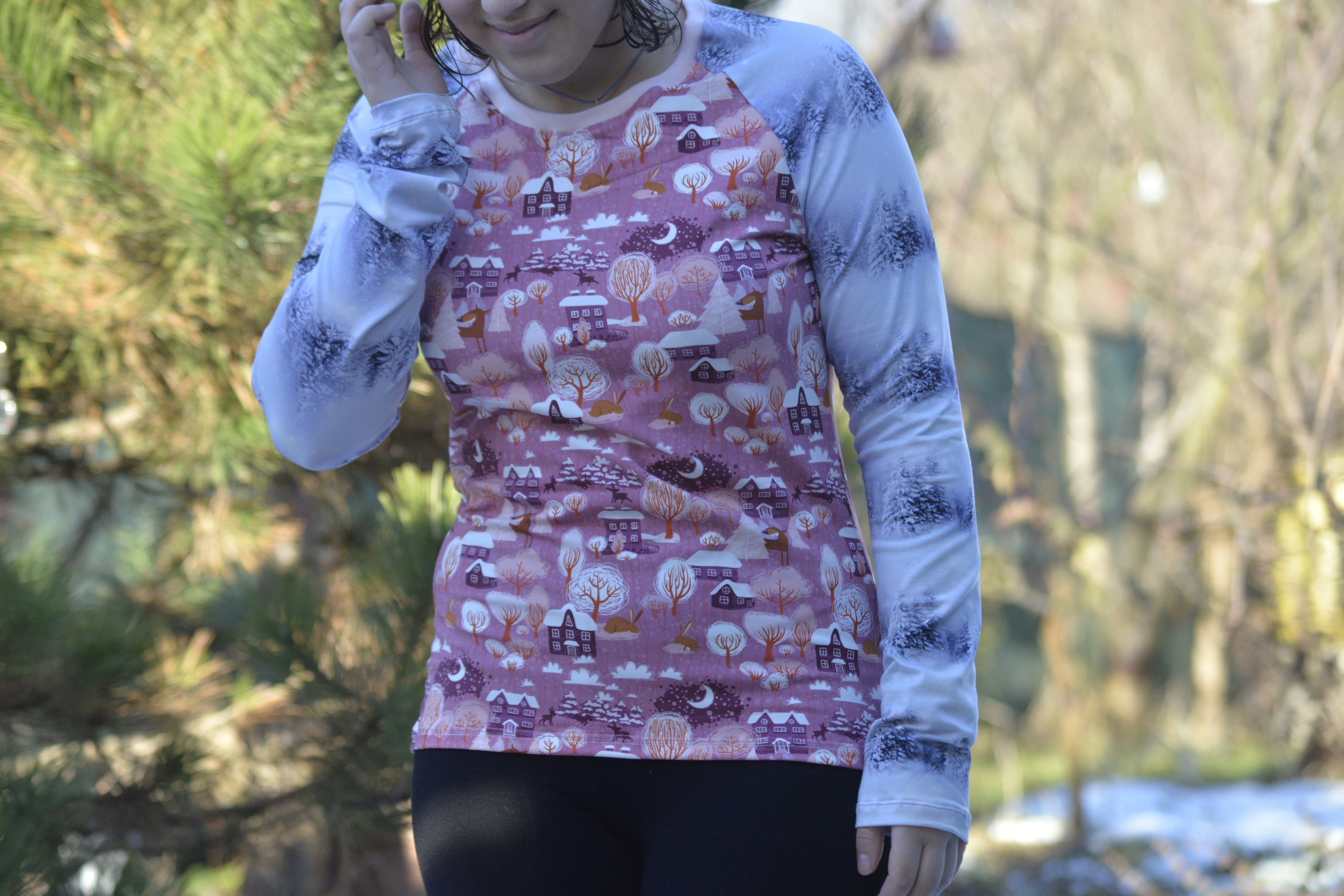 Tričko origo   zimní krajina....