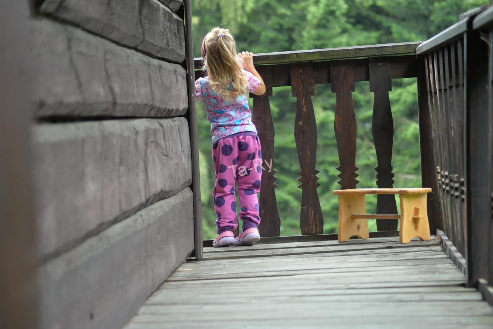 Turky růžové puntíky - Baggy