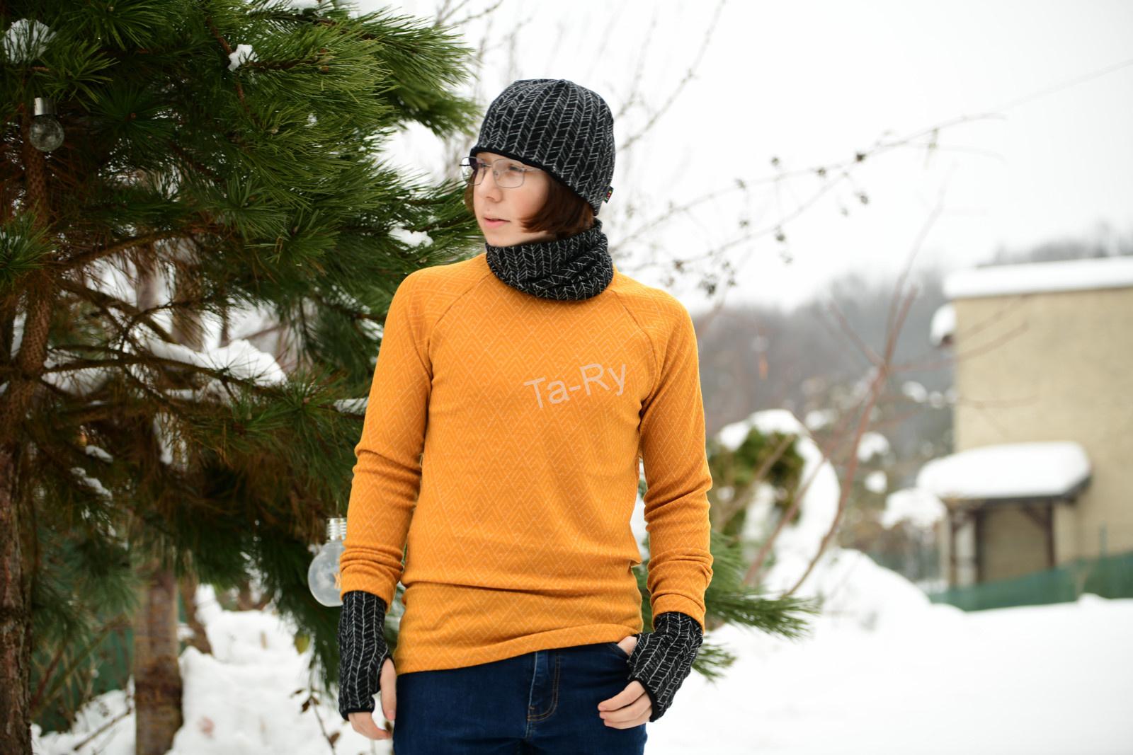 Merino návleky na ruce - rukavice bezprsťáky...
