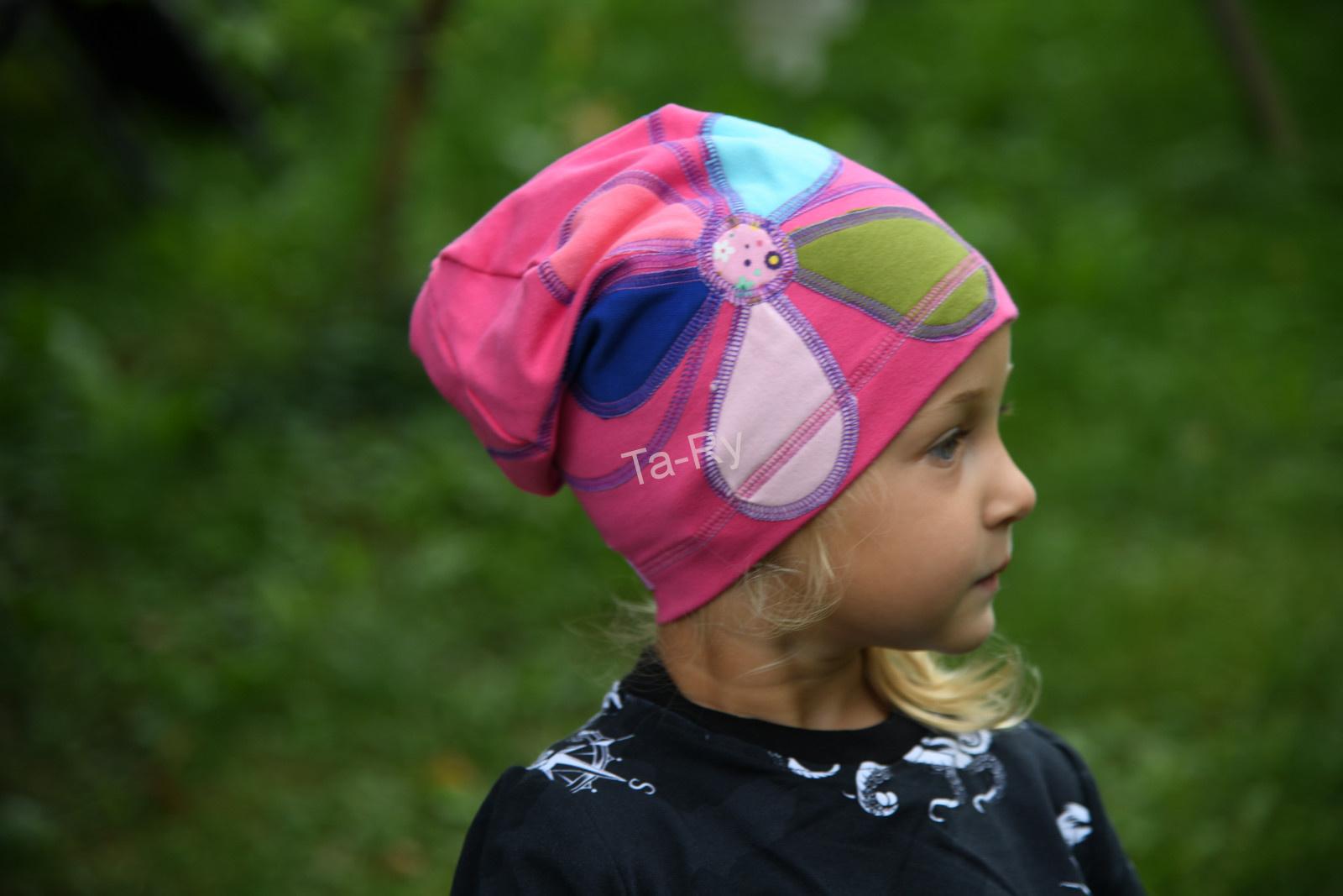 Origo čepka kytka :) barva na přání