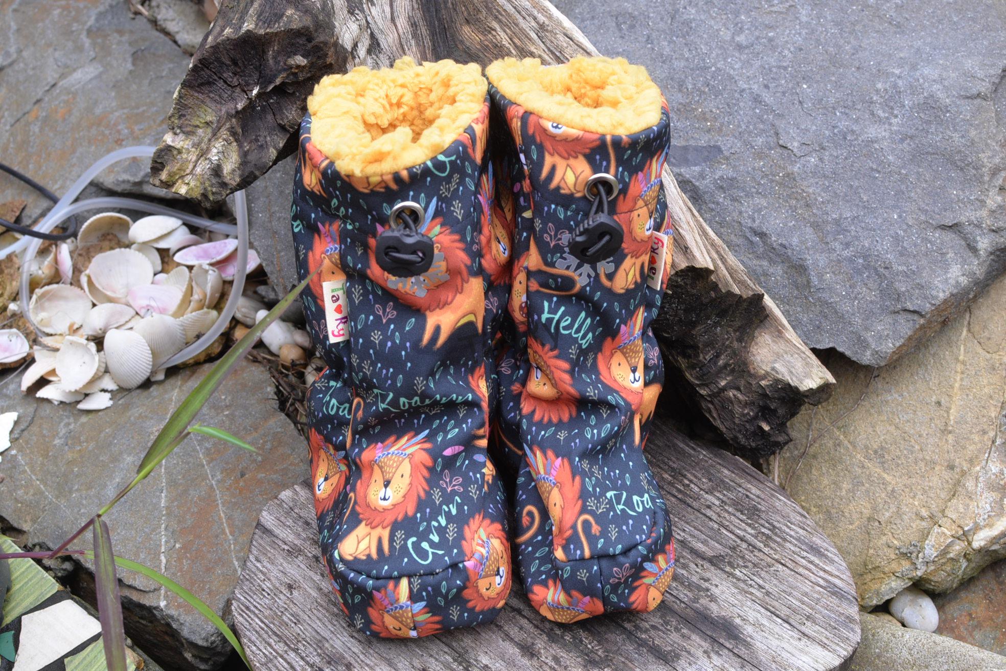 Softshellové botičky s beránkem
