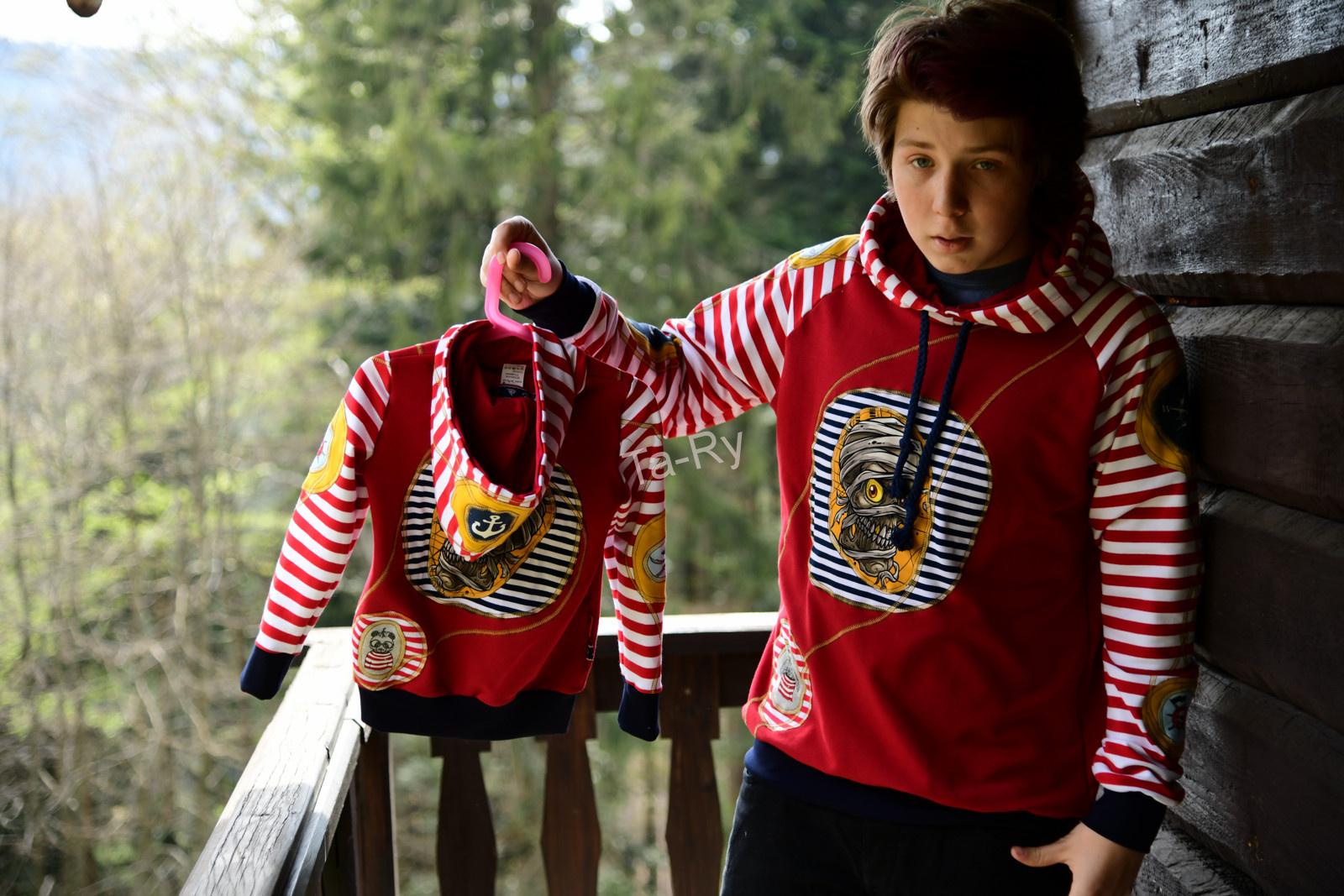 Origo mikinka pirátská pro kluky i holky...